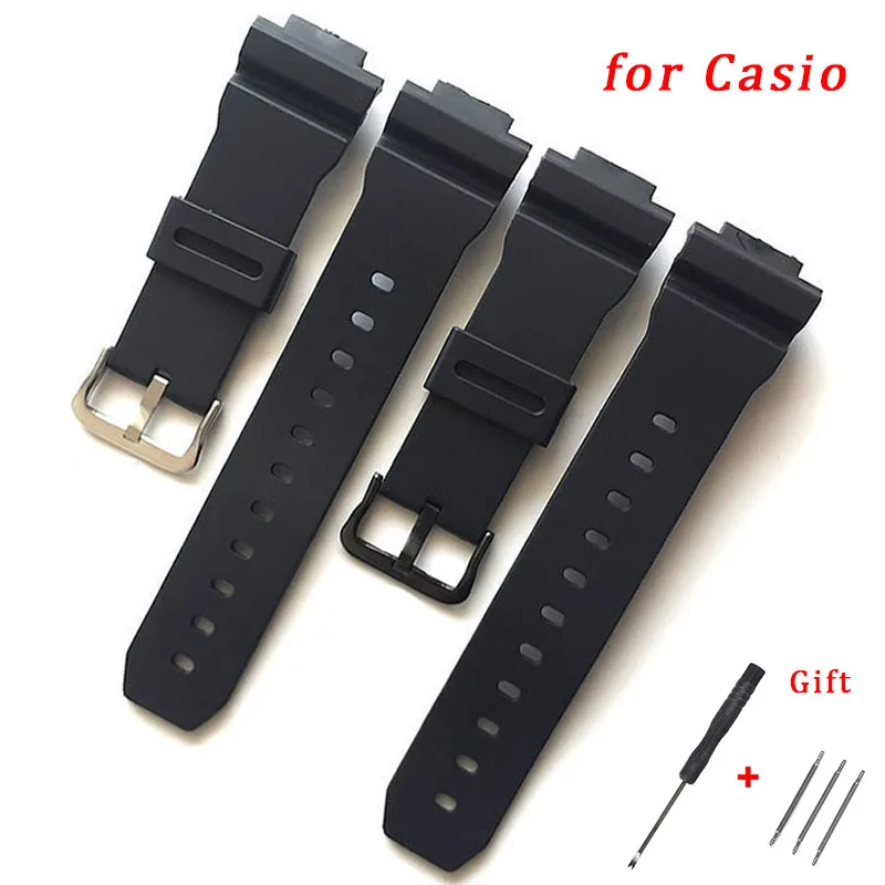 16mm Silicone Strap for Casio DW-9000/9003/9004 DW-9050/9051/9052 Band Rubber Waterproof Bracelet Sport Wristband Accessories