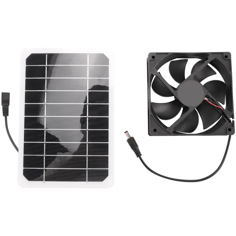 AA81-Solar AA81-Solar Panel Fan Set 5V 6W Mini Solar Cell DIY Plate Kit Outdoor For Summer Greenhouse Dog Pet Home Ventilation Equipment - Aliexpress Deal