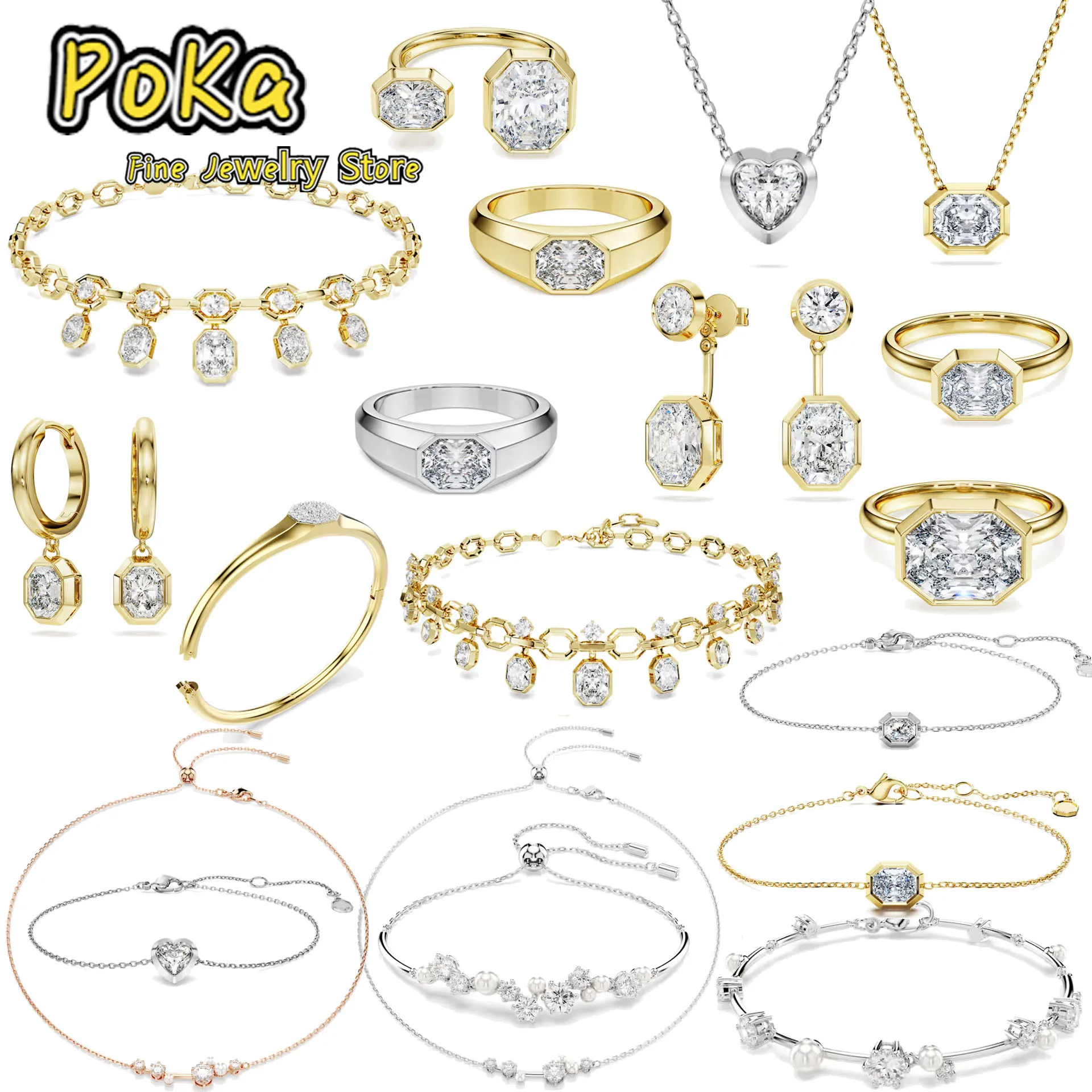 

Pearl Series Hot Selling Earring Bracelet High Quality Luxury Crystal Exquisite Jewelry Accessories Women Wedding Christmas Gift