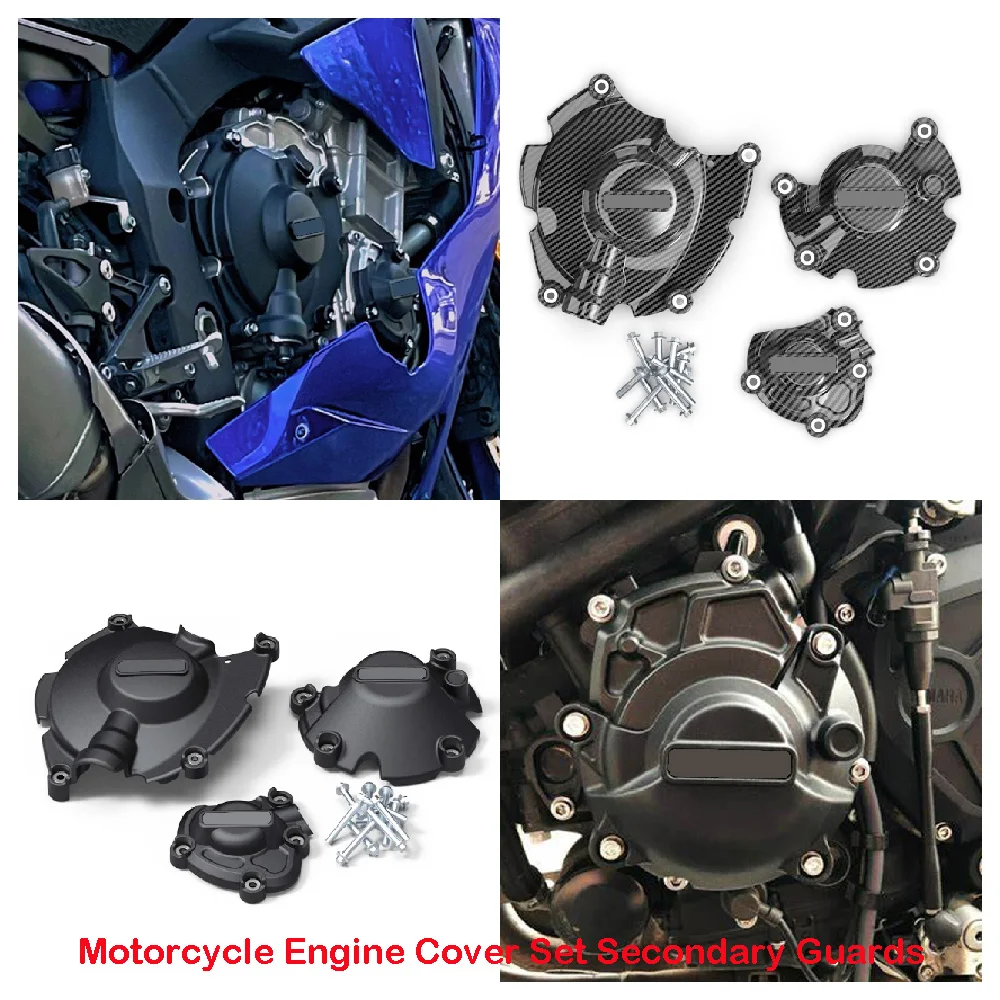 

Fits for Yamaha YZF R1 R1M R1S ABS YZF-R1 YZF-R1M YZF-R1S 2015-2024 Motorcycle Engine Stator Case Covers Secondary Guards Kits