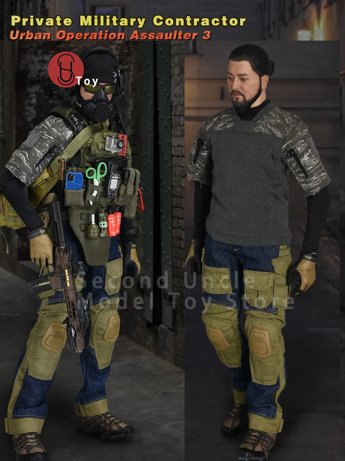 

Easy&Simple ES 26039 1/6 PMC Urban Operation Assaulter 3 12'' Male Soldier Military Action figure Full Set Collectible Model Toy