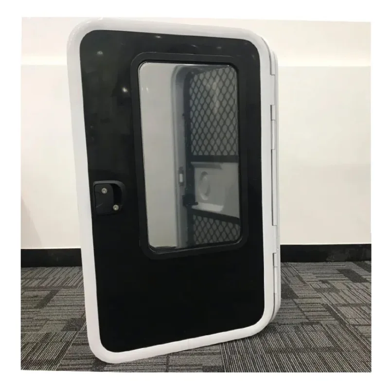 رؤية أفضل 620 × 1100 مم باب مقطورة على شكل دمعة RV مع نافذة عرض كبيرة وباب Rv