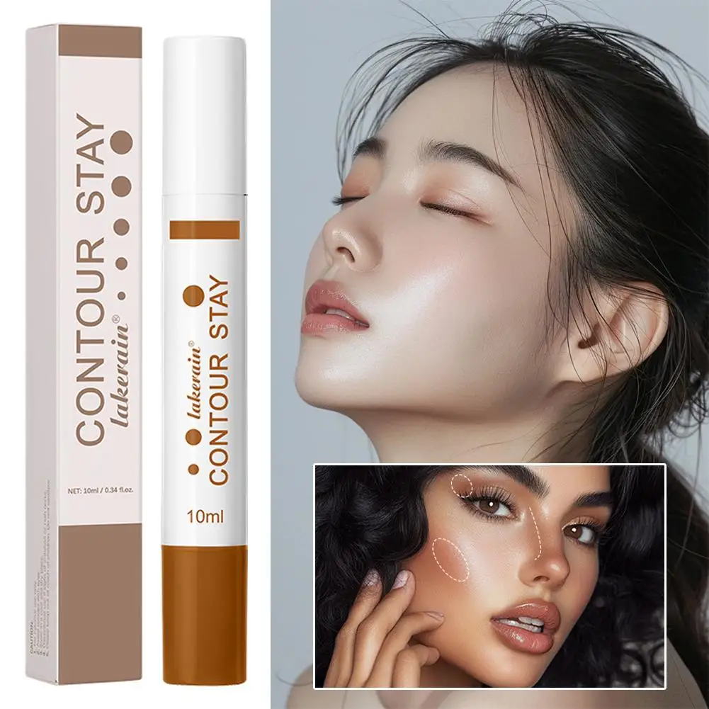 Novo 6 cores contorno líquido longa usar creme bronzer nutritivo duradouro maquiagem hidratante longa beleza contorno rosto maquiagem con g9n4