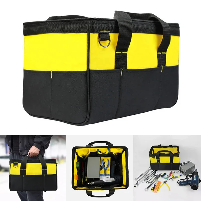 

13/17 Inch Multifunctional Electrical Bag Thickened Wear Gardening Waterproof Case Bag Large Capacity Oxford Cloth Tool Bag