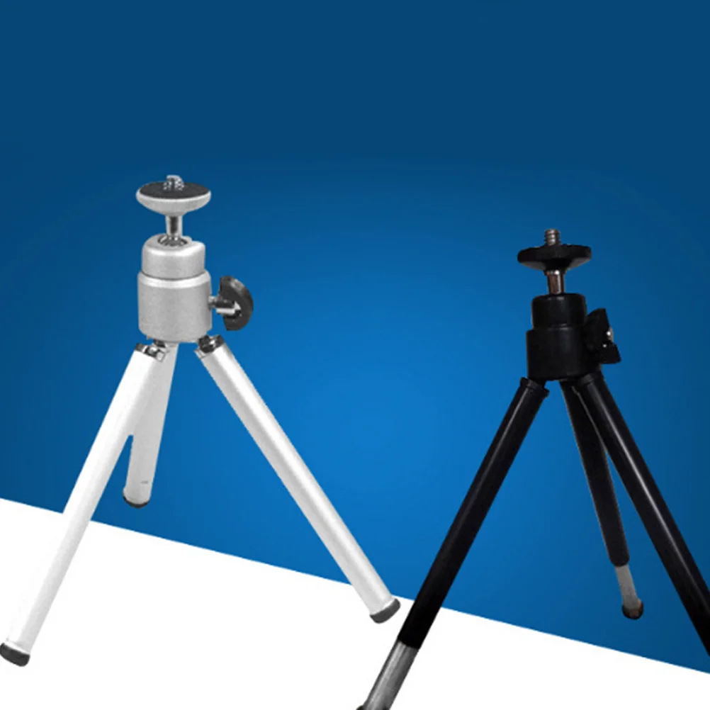

2Pcs Smartphone Holder Clip Stand Mini Tripod Portable Flexible Aluminium Alloy Camera Mount for Selfie Stick Use on Uneven