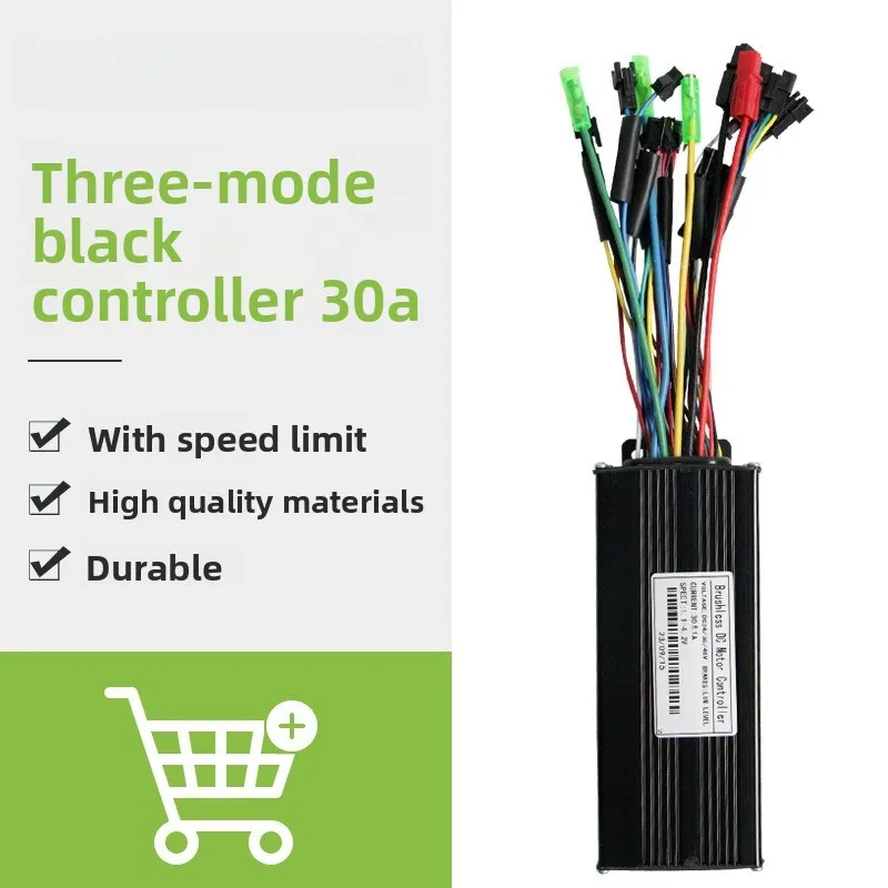 

36V 48V 1000W 30A Brushless Motor Controller, 3 Speed Modes with Adjustable Wire, E-Bike Electric Scooter Parts Component
