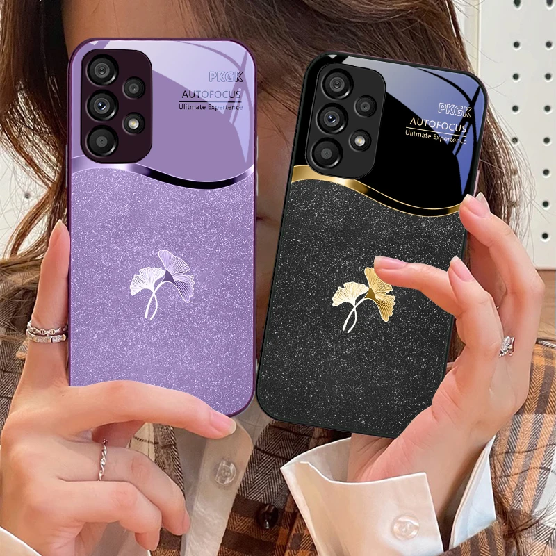 Рисунок 2 - Розовый градиент гинкго для Samsung
