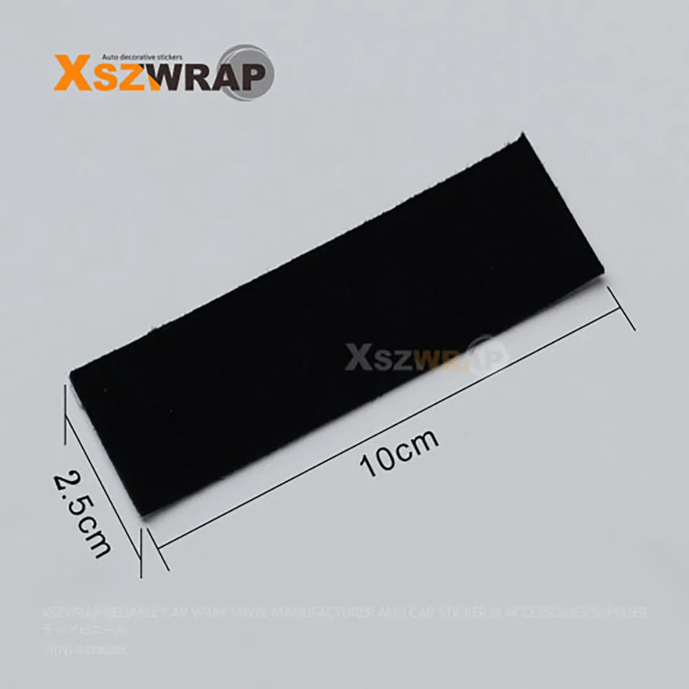 (10 Pieces/Lot) 10*2.5cm Black Window Guide Tape Felt To Reduce Or Eliminate Scratches In Window Film Tinting