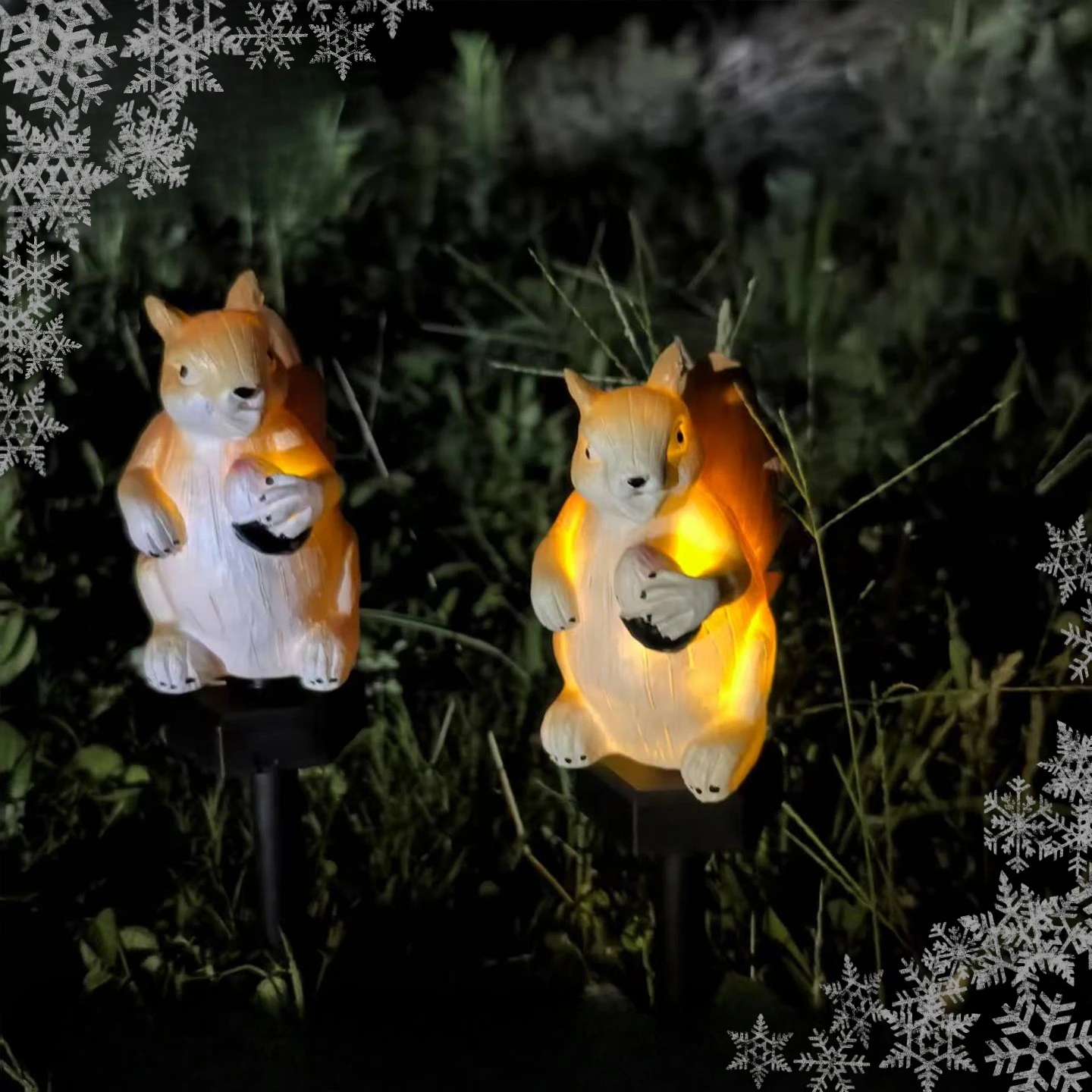 

1 шт. светодиодные солнечные подключаемые светильники, атмосферная декоративная лампа, светодиодные садовые парки, смоляные газонные фонари, мини-белка, лампа для просмотра двора