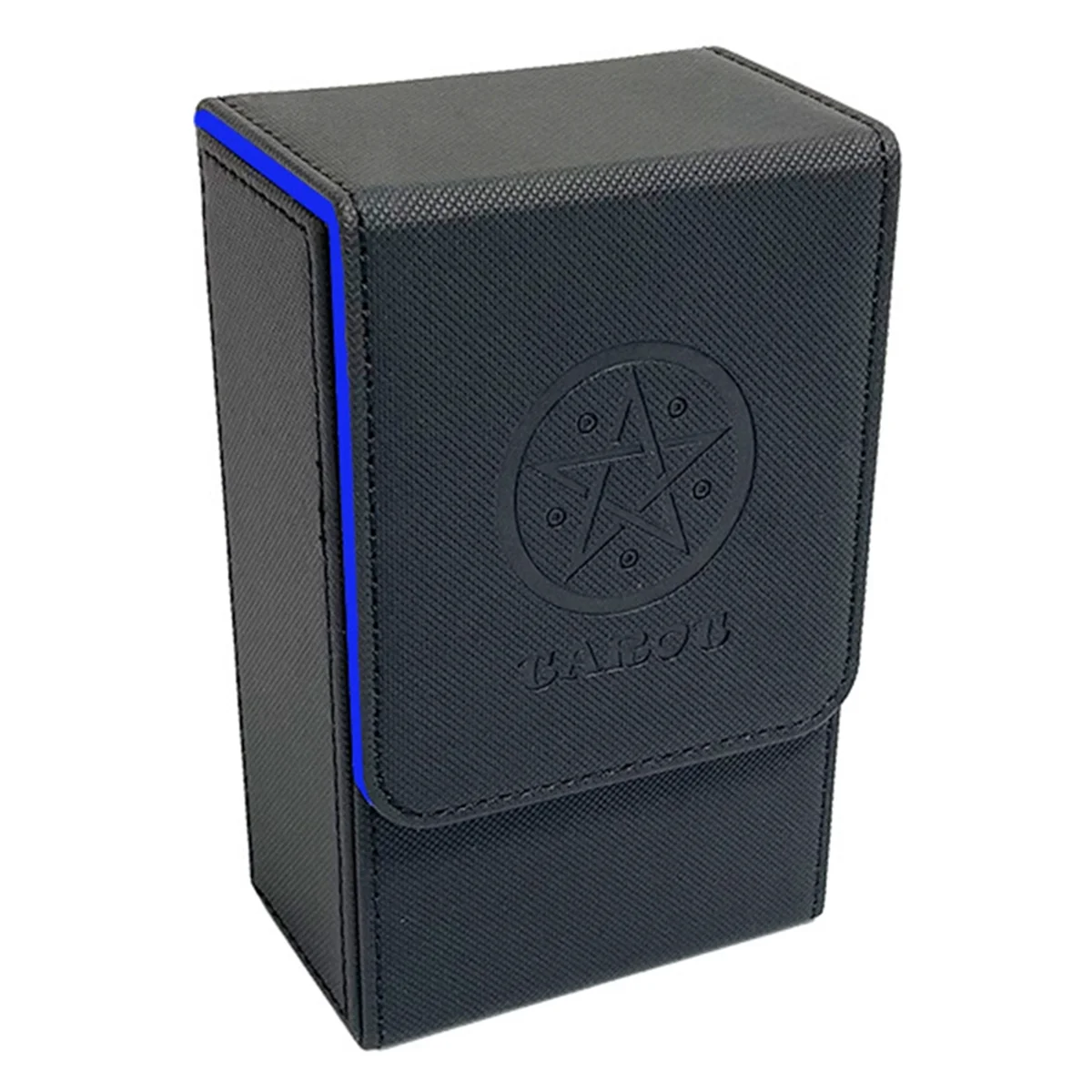 Black Blue Tarot Tarot Card Storage Box PU Leather Game Poker Deck Card Frame