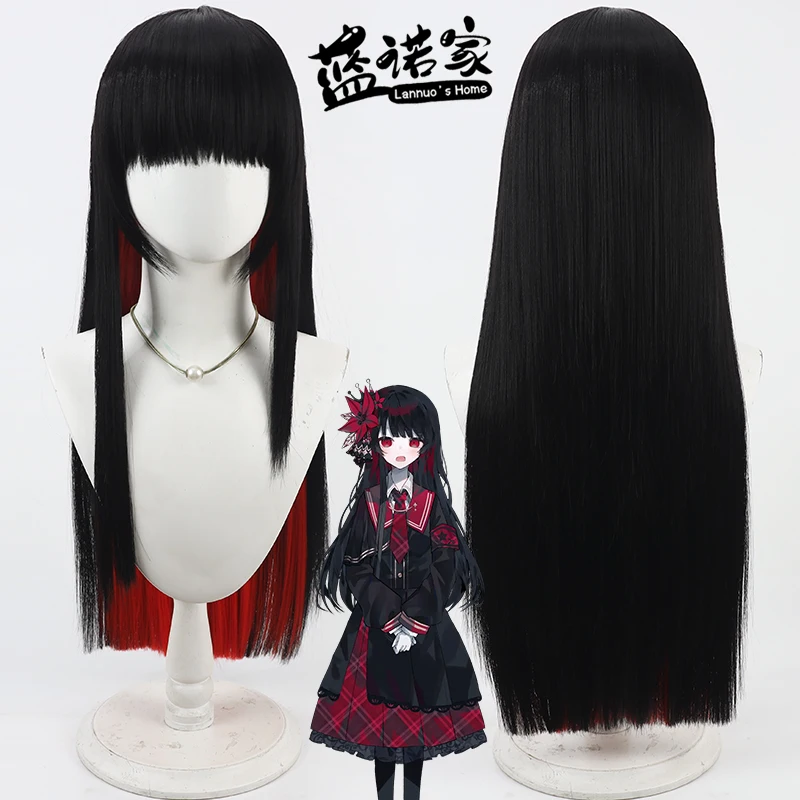 أنيمي الساحرة محاكمة للفتاة السحرية Nikaido Hiro Cos شعر مستعار تأثيري هالوين كرنفال الدعائم الطرف الشعر الاصطناعية + غطاء شعر مستعار