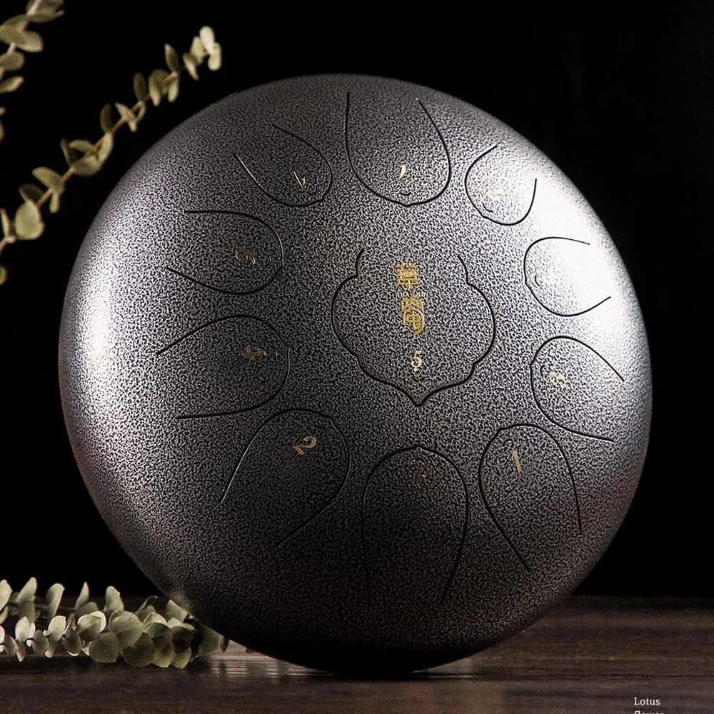 12 بوصة 11 نغمة الصلب اللسان طبلة صغيرة اليد عموم الطبول مع أفخاذ قرع الآلات الموسيقية