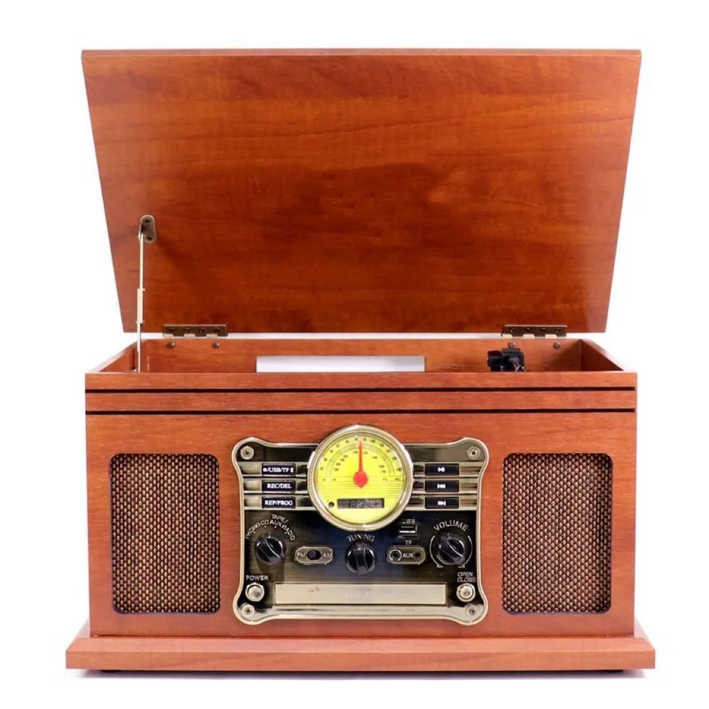

Cross-border foreign trade English version with tape vinyl record playback radio with Bluetooth function
