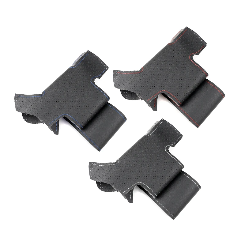 Morbida copertura in pelle traforata per VW Golf 4 MK4 Passat B5 1996-2005 FAI DA TE Cucito a mano Volante in pelle Copertura Trim