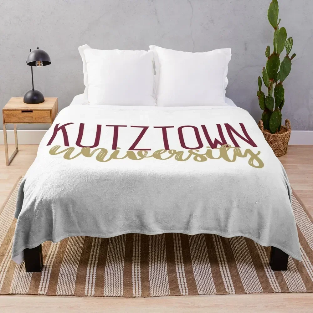 Kutztown University Throw Blanket Designers Sofa Throw Soft Plaid blankets and throws Blankets