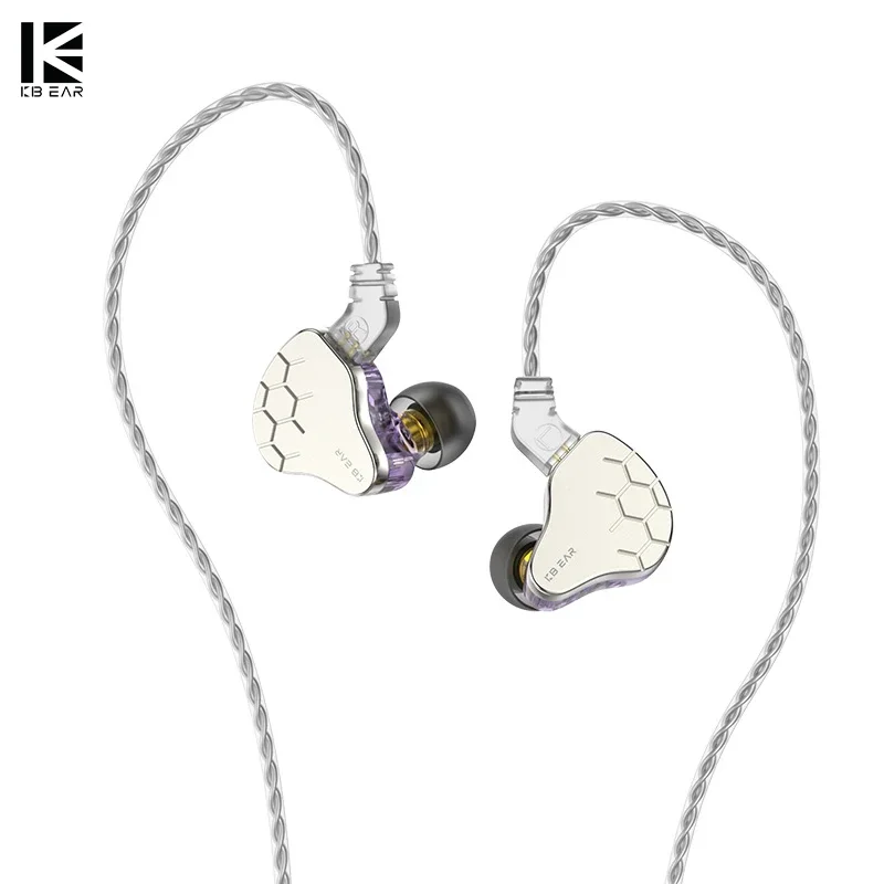 KBEAR Lark Hybrid 1DD+1BA Driver Earphone Cable Headphone Sport Music In Ear Monitor Wired Headset Earbuds KS1 Headset HiFI IEM