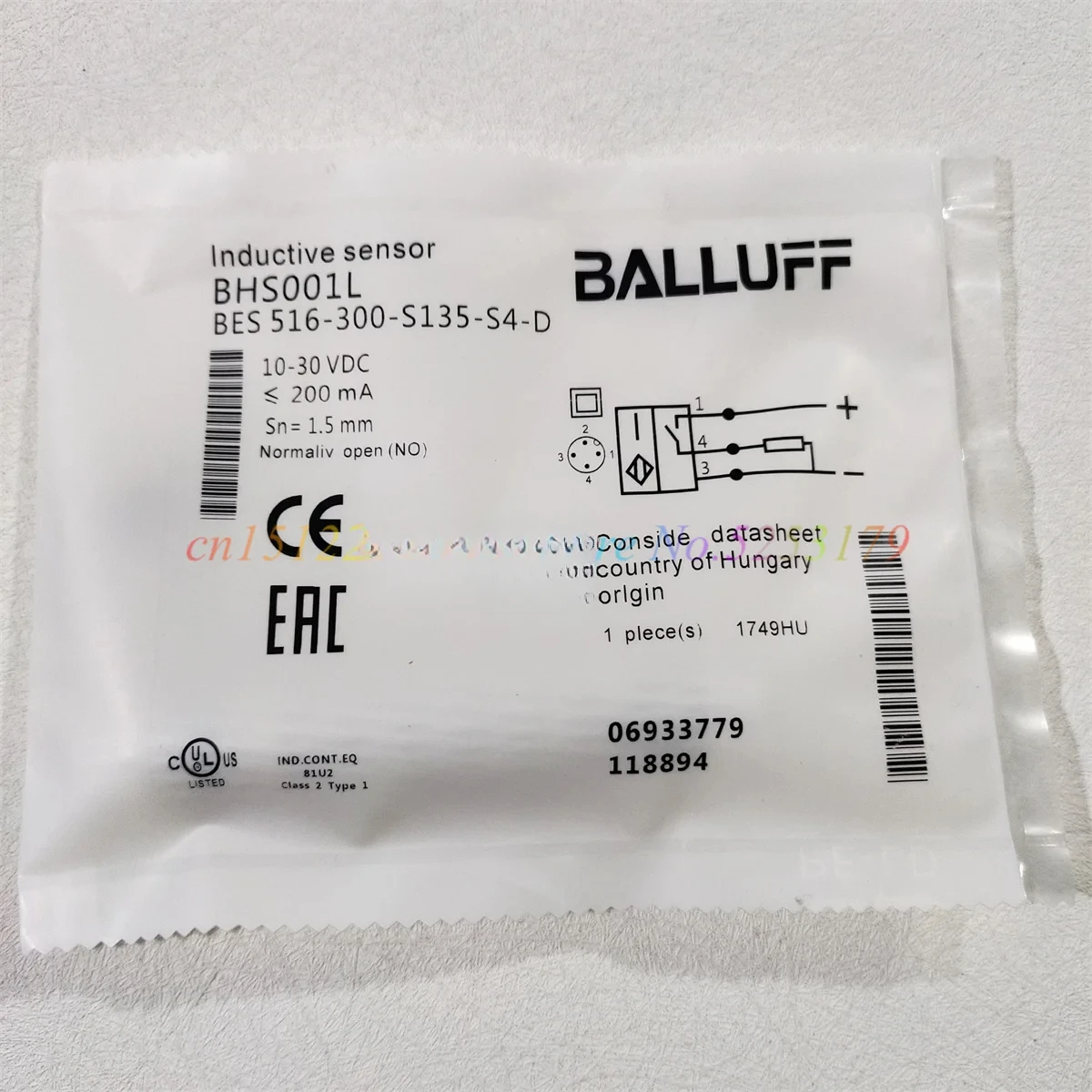 BES 516-300-S135-S4-D BHS001L Pressure Proximity Switch Sensor New High-Quality