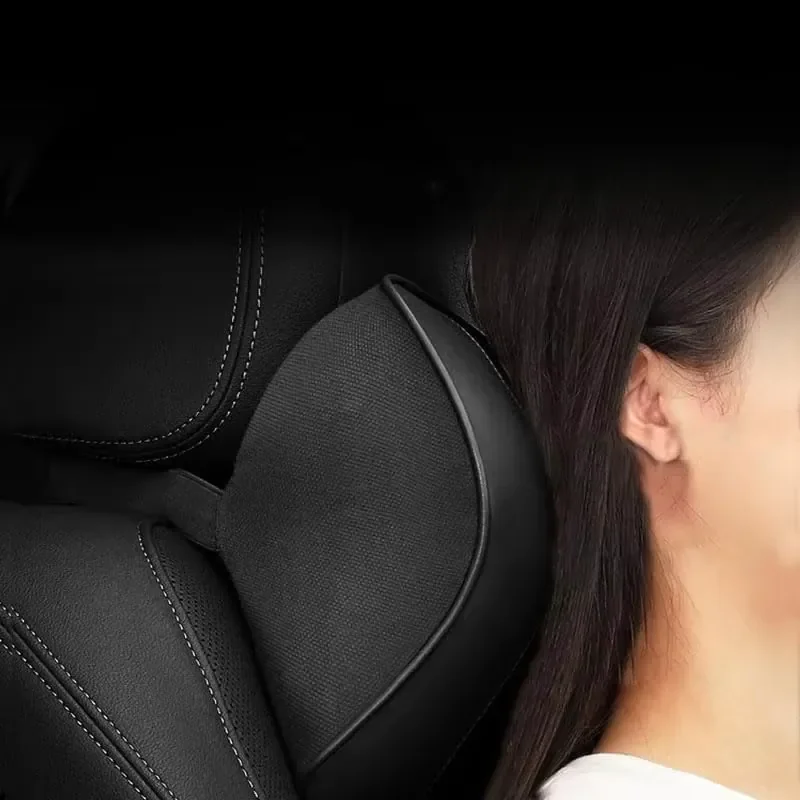 2 PCS for Compatible Soft PU Leather Car Neck Pillows Accessory for 1 2 3 4 5 6 7 X1 X2 X3 X4 X5 X6 X7 Car Seats