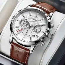 Men's Waterproof Leather Watch #2