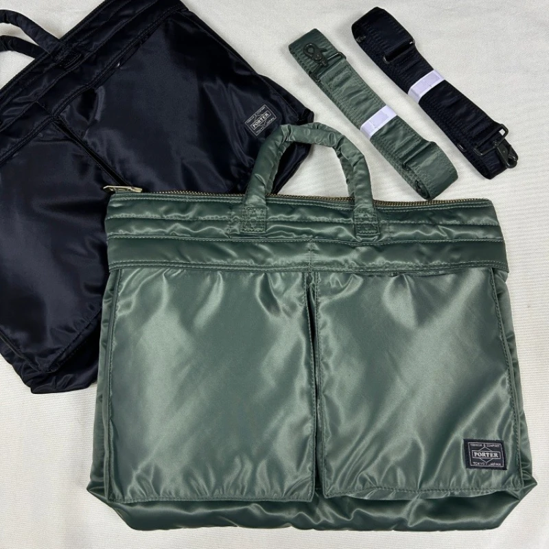 Porter Yoshida Tanker 622-26110 Handbag Soft Men Travel Shoulder Crossbody Business Large Capacity Purse Commute Document Bag