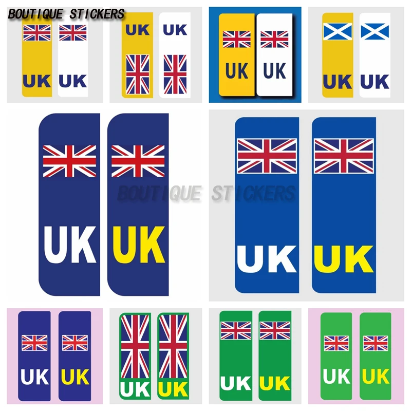 

Exquisite license plate stickers UK Car Stickers - UK Flag Reg Plate Self-Adhesive Vinyl for Car, Van, Lorry