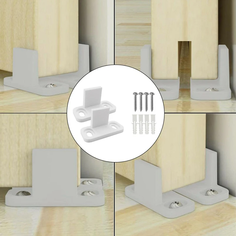2pc Sliding Floor Guide Adjustable Stay Roller for Bottom Of Sliding Door Anti Swinging Furniture Hardware Accessory - view 6