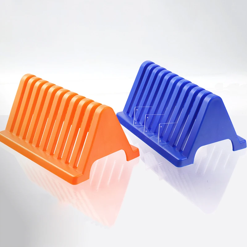 Electrophoresis Gel Plate Rack Glass Plate Drying Rack Plastic Drain Holder Up To 10 Glass Plates Dimension 165*105*85 mm 1PCS