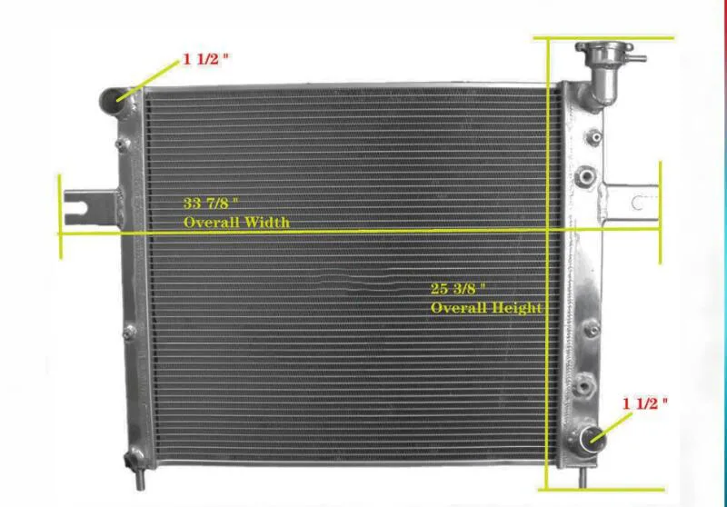 For JEEP GRAND CHEROKEE WJ/WG 4.7L V8 Aluminum Radiator 99 00 01 02 03 04 05 1999-2005 2000 2001 2002 2003 2004 2005