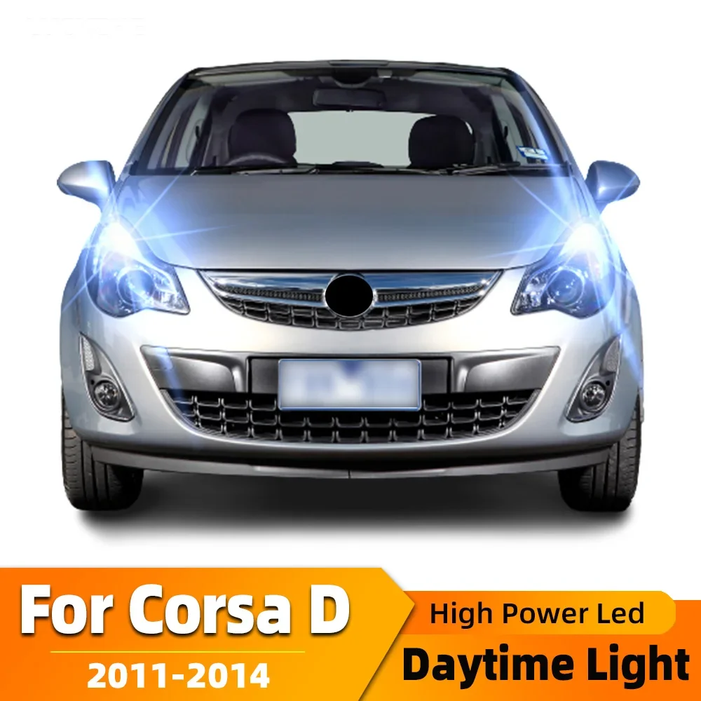 2pcs LED Daytime Running Light DRL per Opel Corsa D accessori 2011 2012 2013 2014