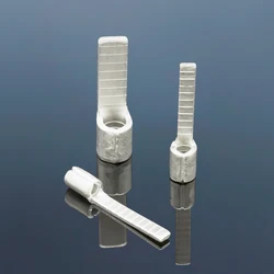 Non Insulated Blade Terminal Electrical Wire End Naked Needle Crimp Connector Pure Copper Cold Press Terminal Use For AWG22-6