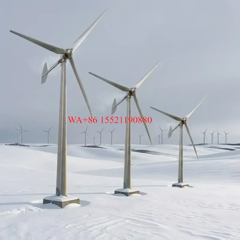 WMWMNU for 50kW 220V 380V Industrial Wind Energy System Horizontal Axis Wind Turbine Generator with 12.6m Rotor Diameter and