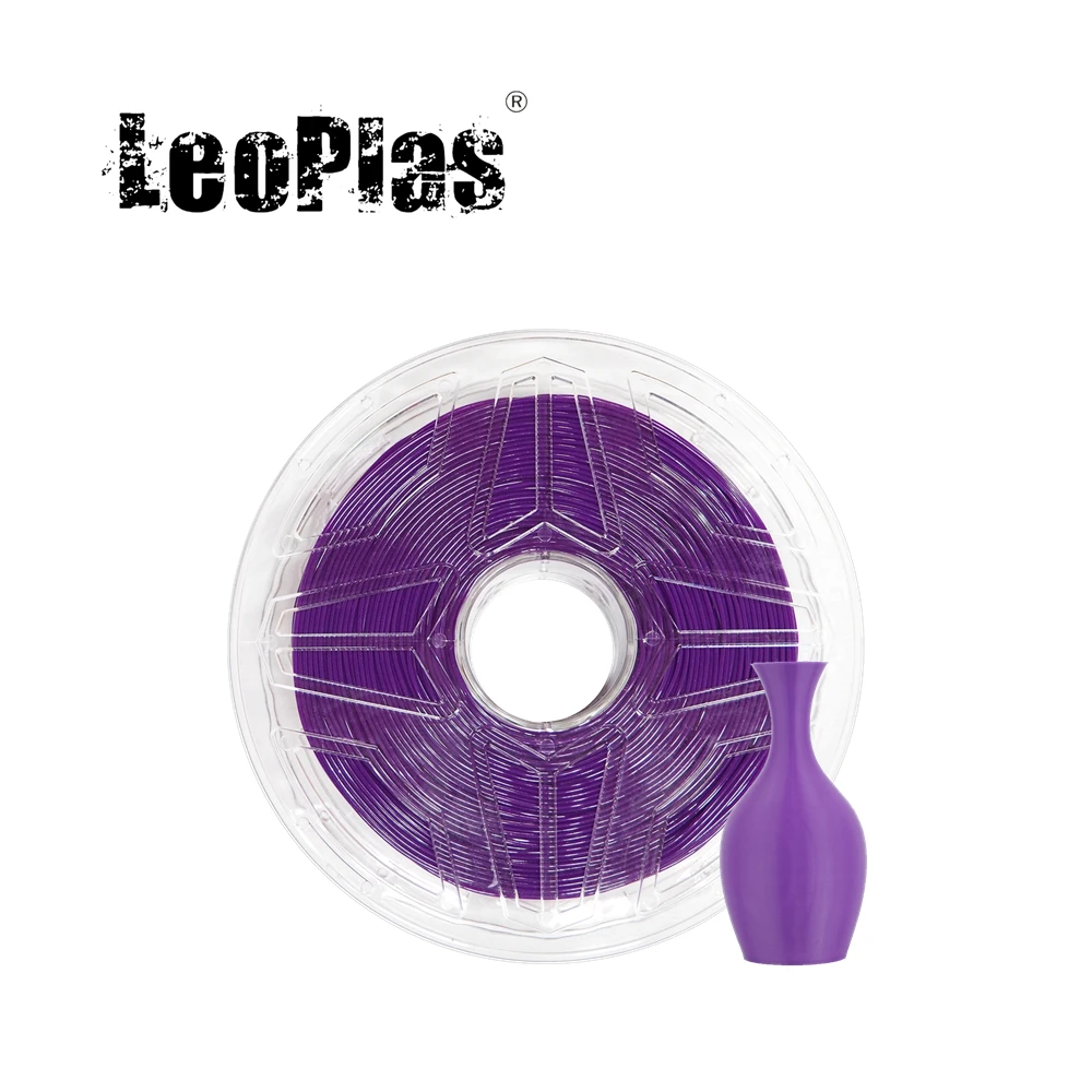 

LeoPlas Purple TPU Filament Flexible 1.75mm 1kg 95A Shore Hardness For FDM 3D Printer Consumables Printing Supplies