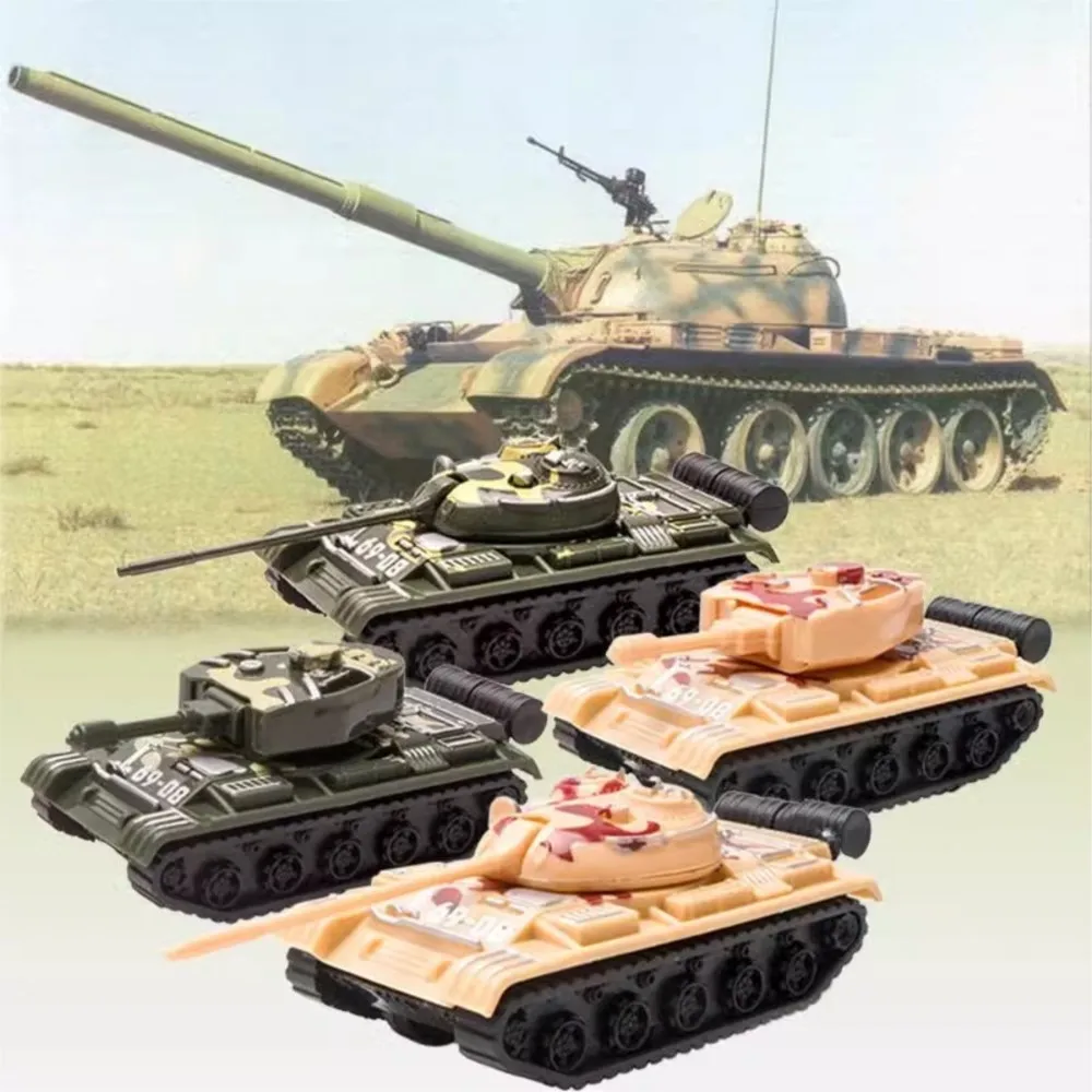 1 PCS Pull Back Main Battle Capital Tank Model Simulation Boy Armored Motor Car Vehicle Military Tanks Chariot Toys Funny Gifts