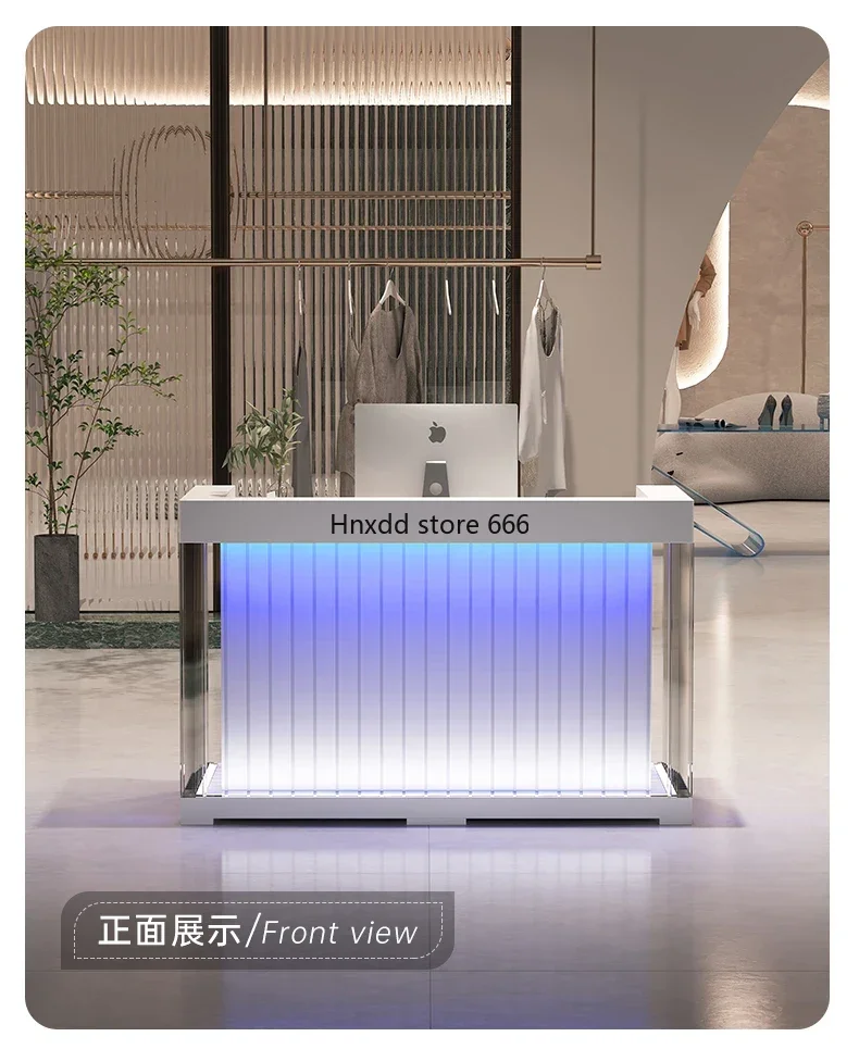 Simple Modern Cashier Clothing Store Beauty Salon Bar Counter Shop Acrylic Reception Desk