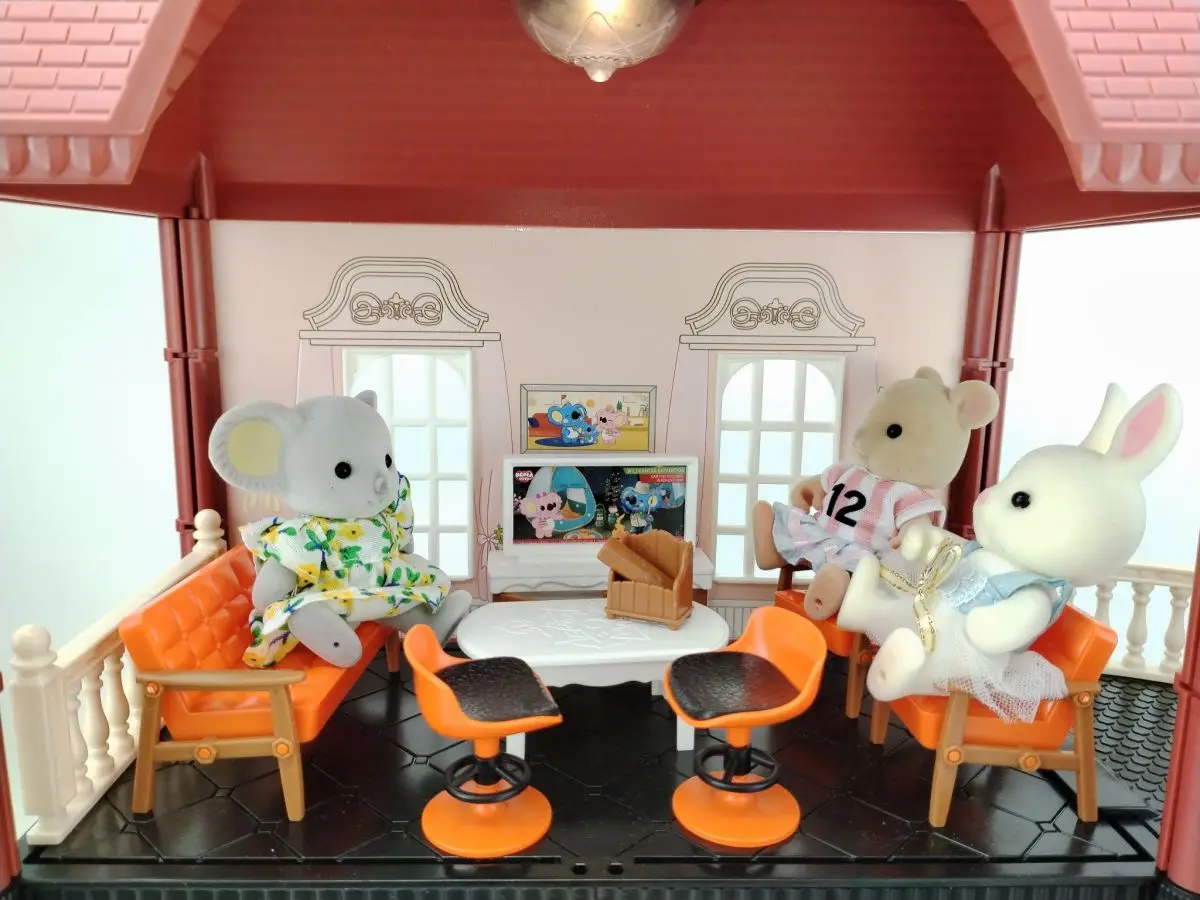 子供のための城のミニチュアドールハウス、家具のシミュレーションおもちゃ、クリスマスの装飾ギフト、2023