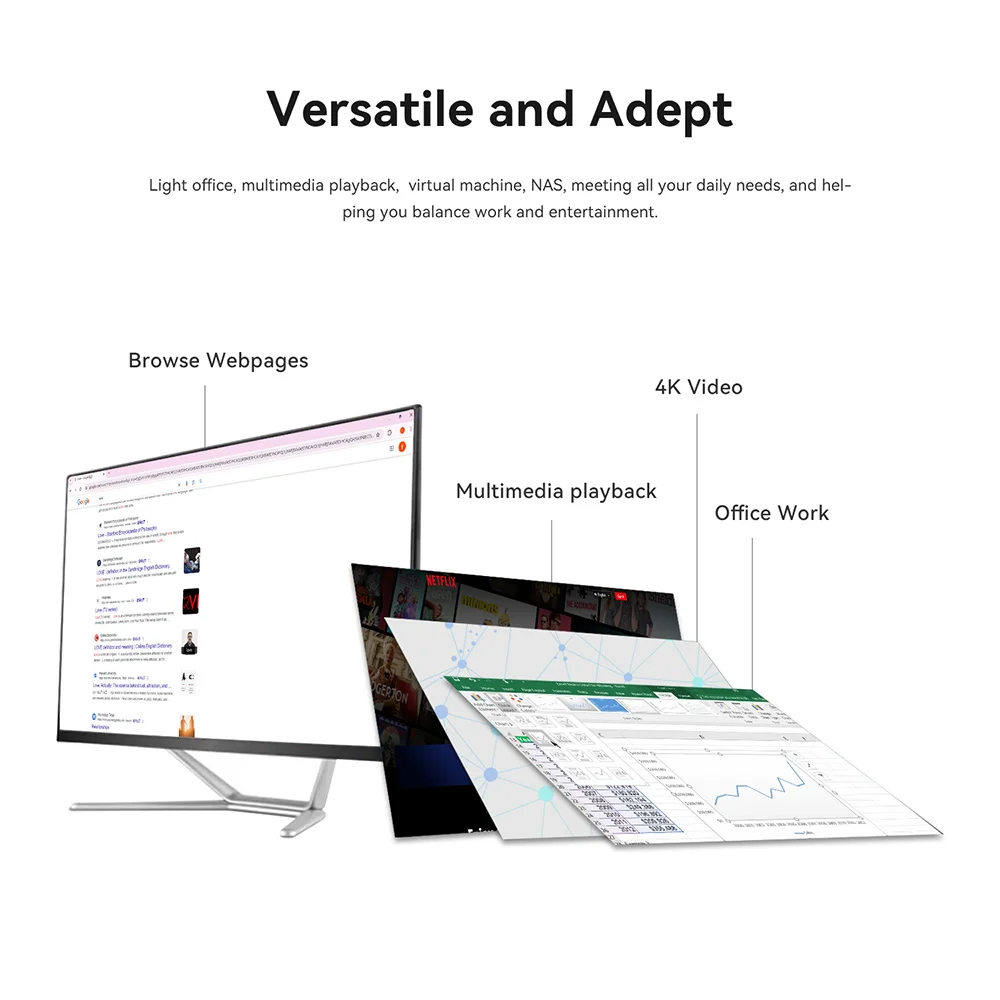 Intel N100 N200 Mini PC silenzioso Computer Desktop da ufficio Beelink EQ13 4K Dual HDMI WIFI6 BT5.2 aggiornamento da EQ12 16G DDR4 500G SSD