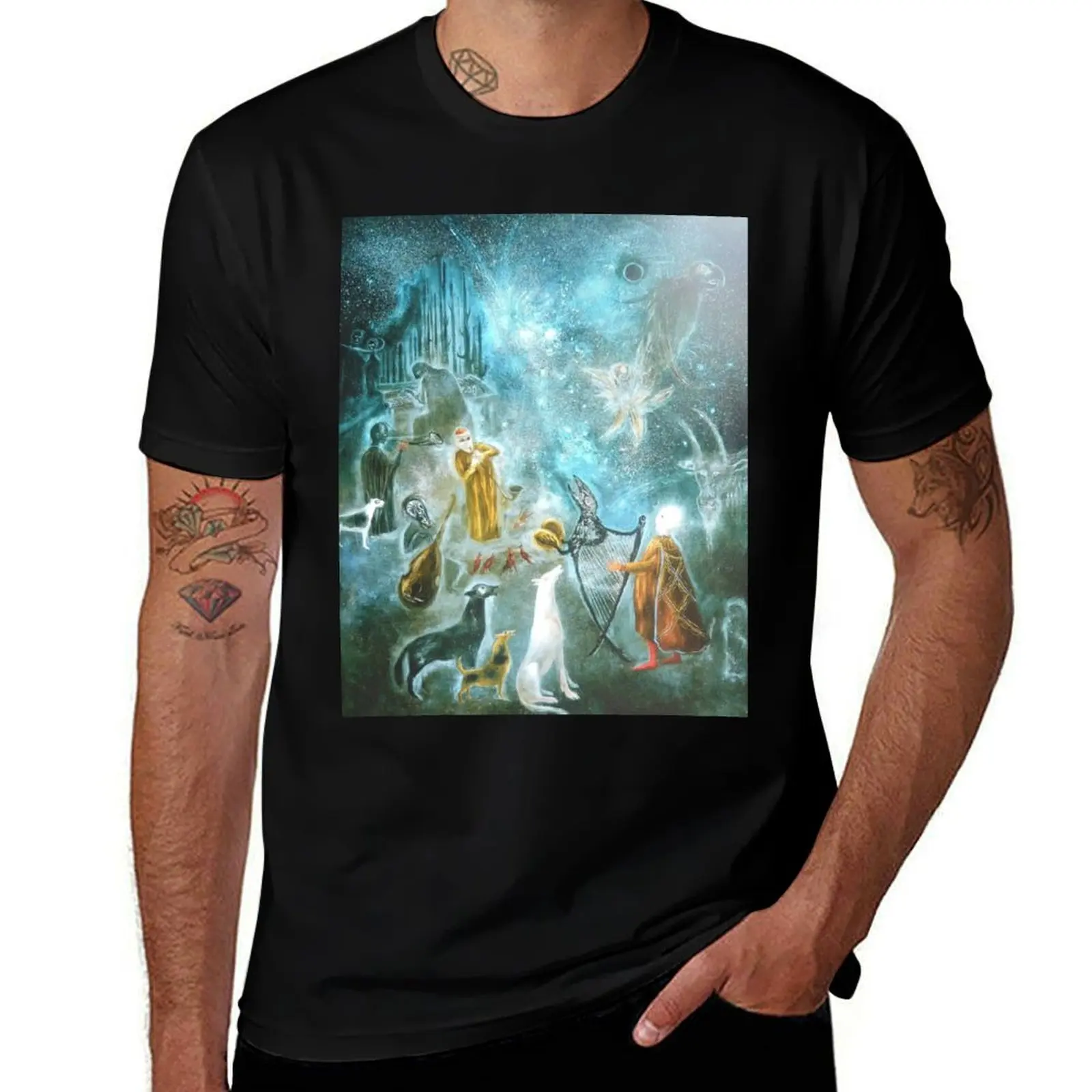 

leonora carrington artwork T-Shirt man graphic t shirt cotton t shirts high quality T-Shirt