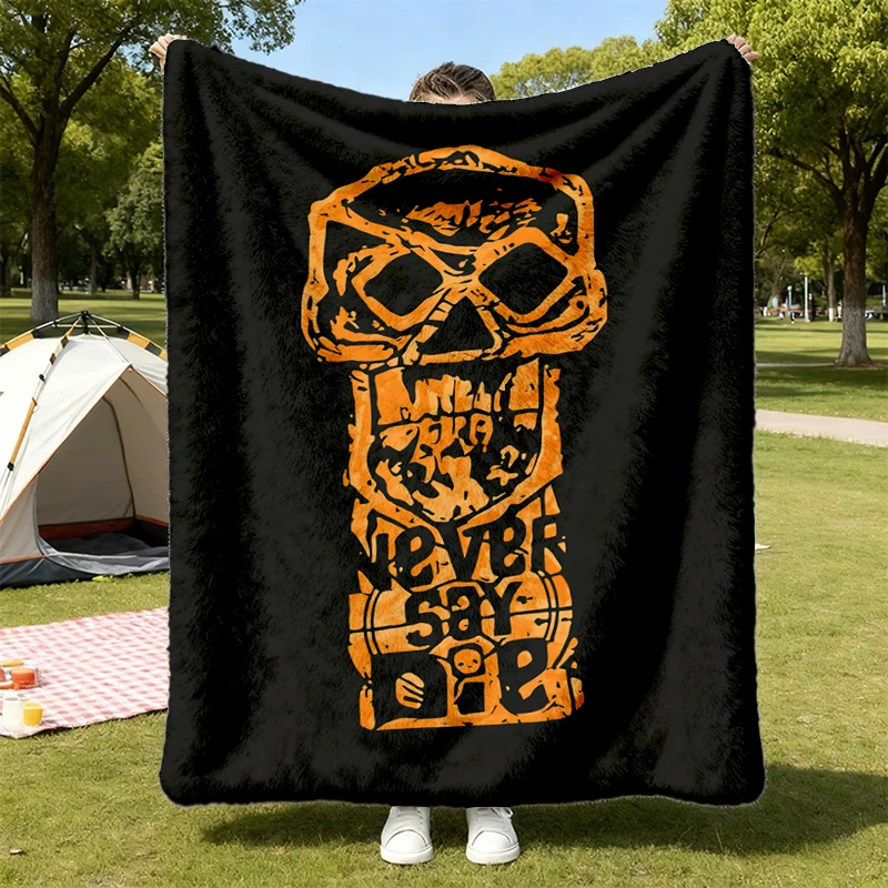 Never Say Die Movie Soft Blanket, One-Eyed Willie Treasure Key Graphic Comfy Blanket