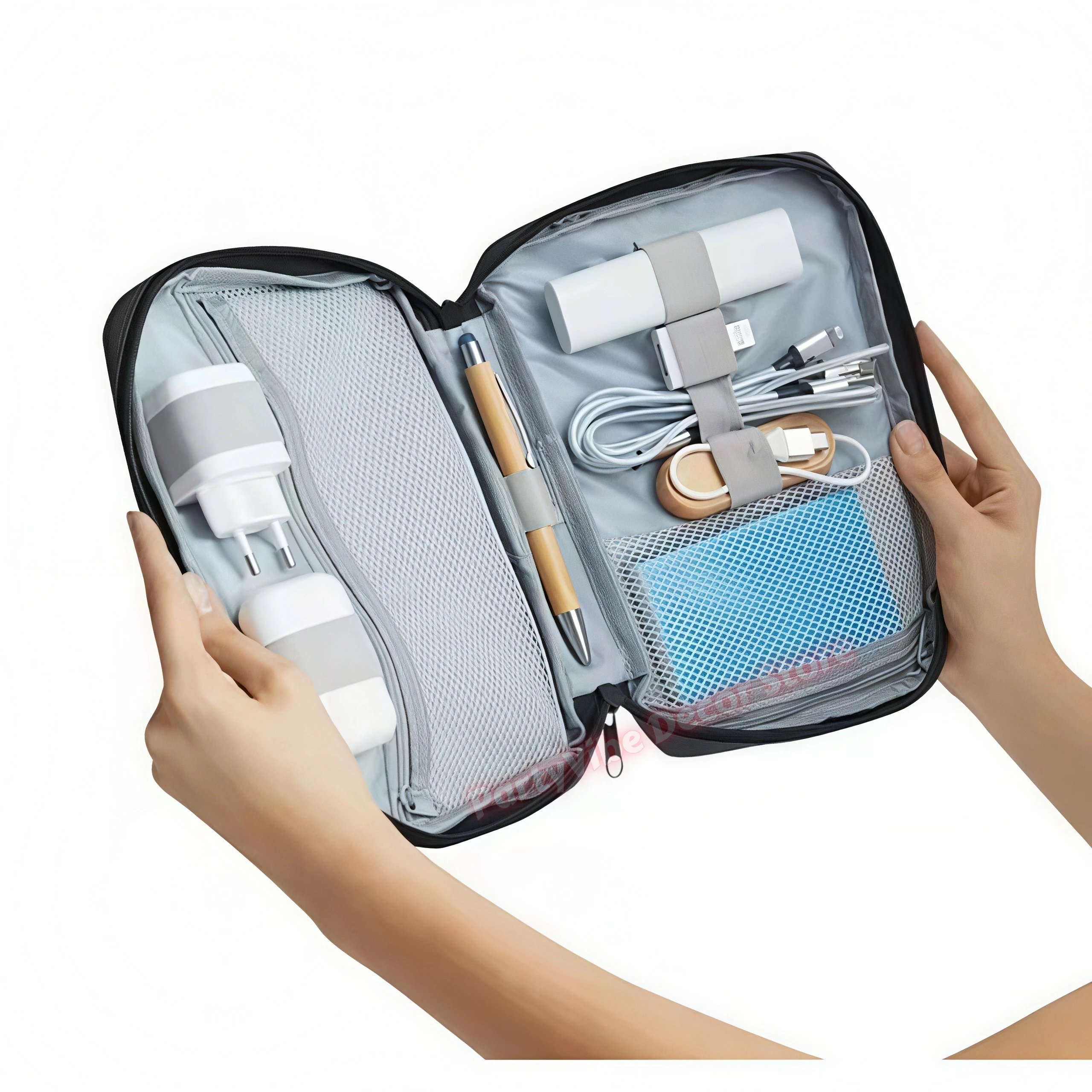 Portable Travel Storage Bag Data Cable Earphone Power Bank Mobile Power USB Drive Charging Head Digital Storage Bag Makeup Bag
