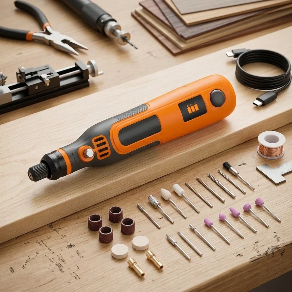36-Piece Portable Rotary Tool Kit: For  Lightweight & High-Performance Electric Grinder Set Power Tools