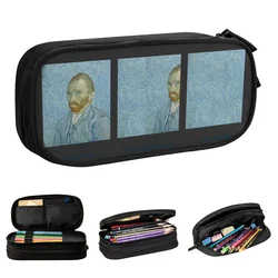 Yeni Van gitti Van Gogh kalem kutusu portre Vincent sanat Pencilcases kalemlik çocuk büyük saklama torbaları ofis hediyeleri kırtasiye