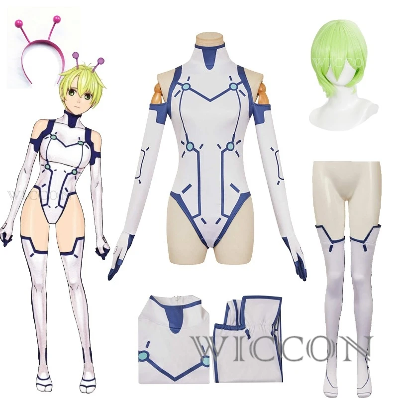 Dandadan2 Bamora Vamola disfraz de Cosplay Alien niñas estilo mono trajes traje Manga Anime juego de rol Halloween carnaval onsie
