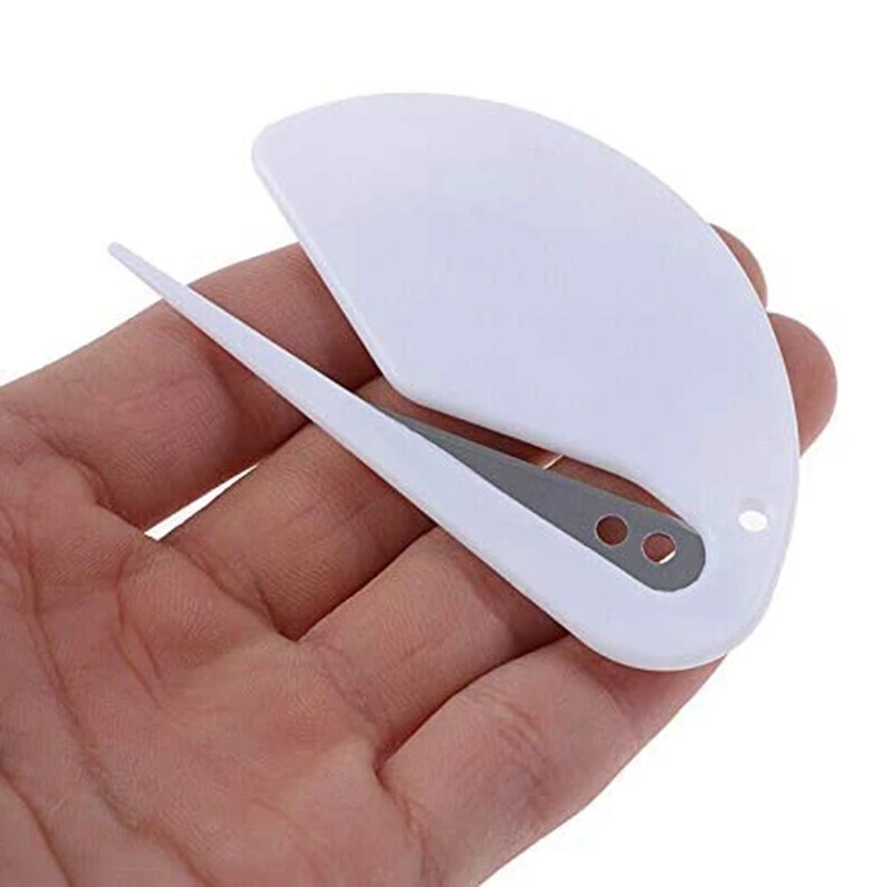 Резак для бумаги, открывалка для писем, резак для конвертов из АБС-пластика, открывалка для почтовых писем с ножом для бумаги с лезвиями, три упаковки, белый