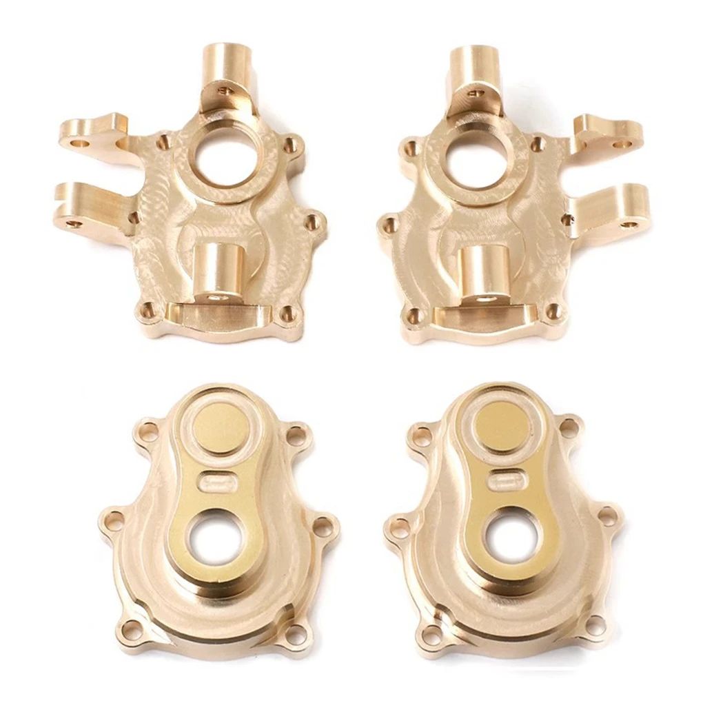 Brass Counterweight Steering Knuckle C-Hub front rear Axle Assembly kit Steering Hub Carrier for Crossrc EMO X 1/10 RC Car Part