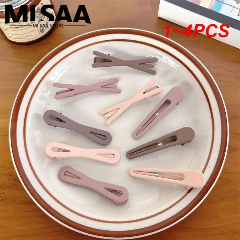 1~4PCS Side Bangs Metal Barrette Elegant Versatile In-demand Hair Clip Effortless Stylish Metal Hair Accessory Women