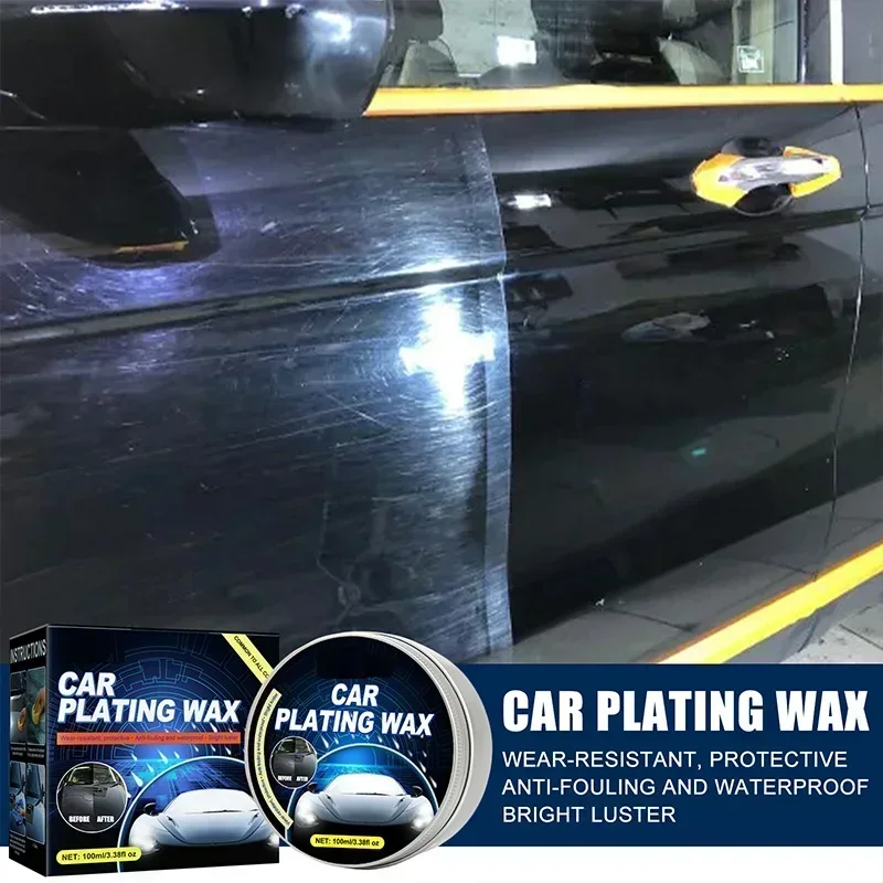 

Car Crystal Wax Plating Coating Wax Glossy Top Coat Coating Tiny Scratch Repair Car Plating Mirror Shine 1