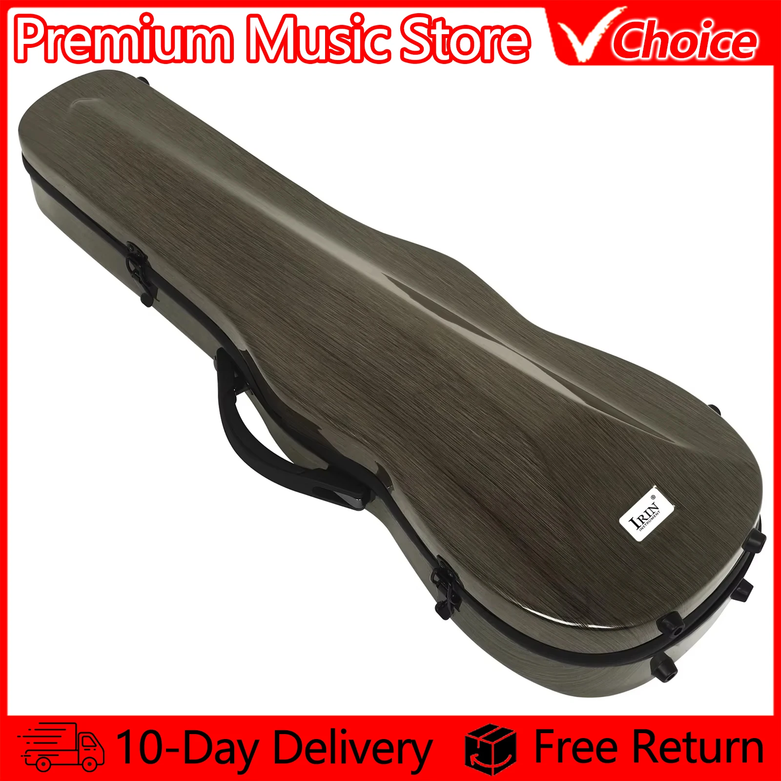 

IRIN Violin Case VB-10 Carbon Fiber Violin Box High Quality Lightweight Sturdy Composite Material Double Shoulder Strap Bag
