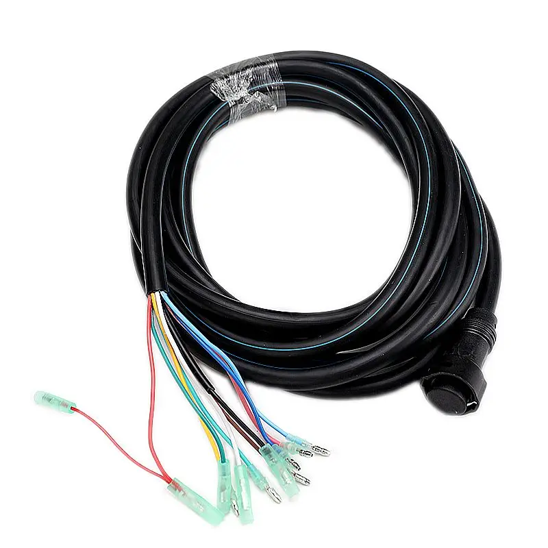 For Yamaha Outboard Motor 703 Remote Control Box Cable Main Wire Harness 16.4FT 10 Pins 688-8258A-20