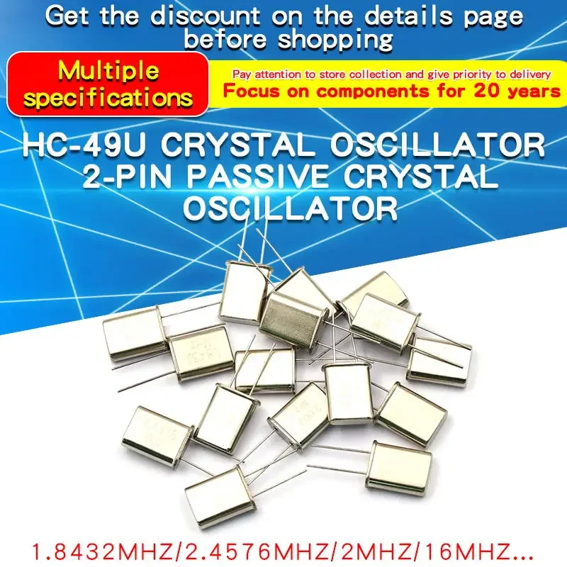 5PCS HC-49U Quartz …