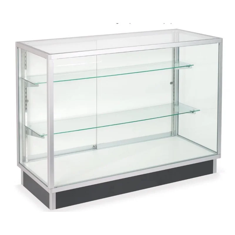 

225 customized.Smoke Shop Interior Design Tall Products Display Cases Full Glass Display Showcase Counter With LE